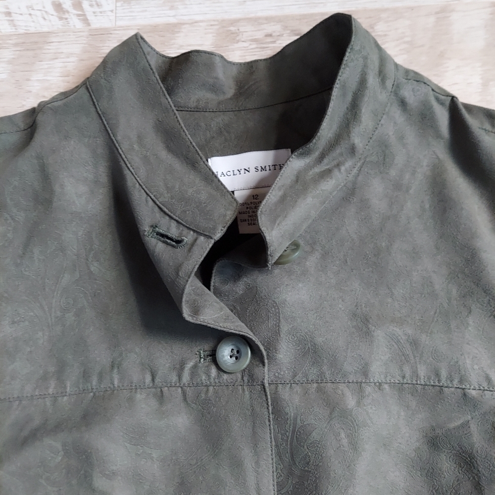 Jaclyn Smith Stand Collar Blazer Jacket - Picture 6 of 15